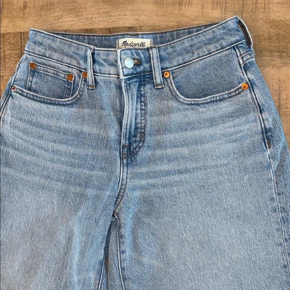 Madewell The Curvy Perfect Vintage Wide-Leg Crop Jeans 26P 26 Petite - Picture 7 of 12